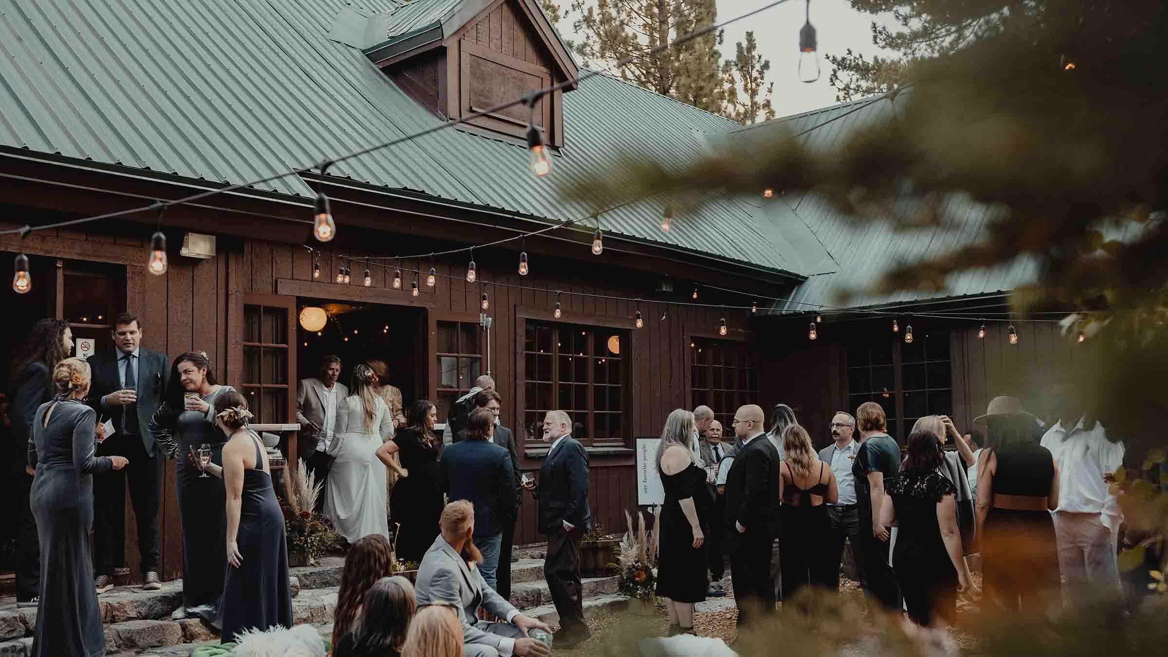 Wedding reception at Camp High Sierra