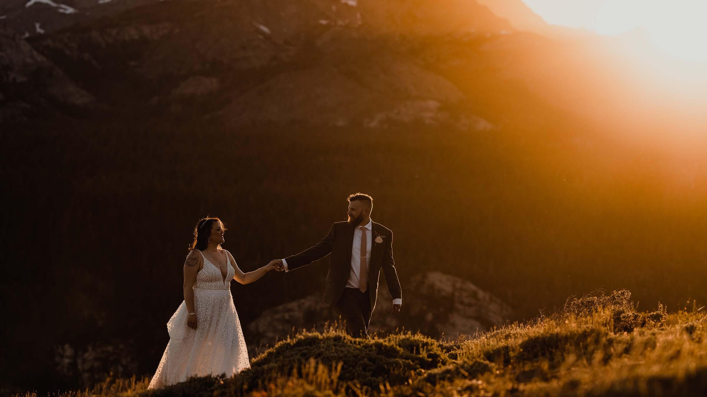 Bride and Groom at The Outpost