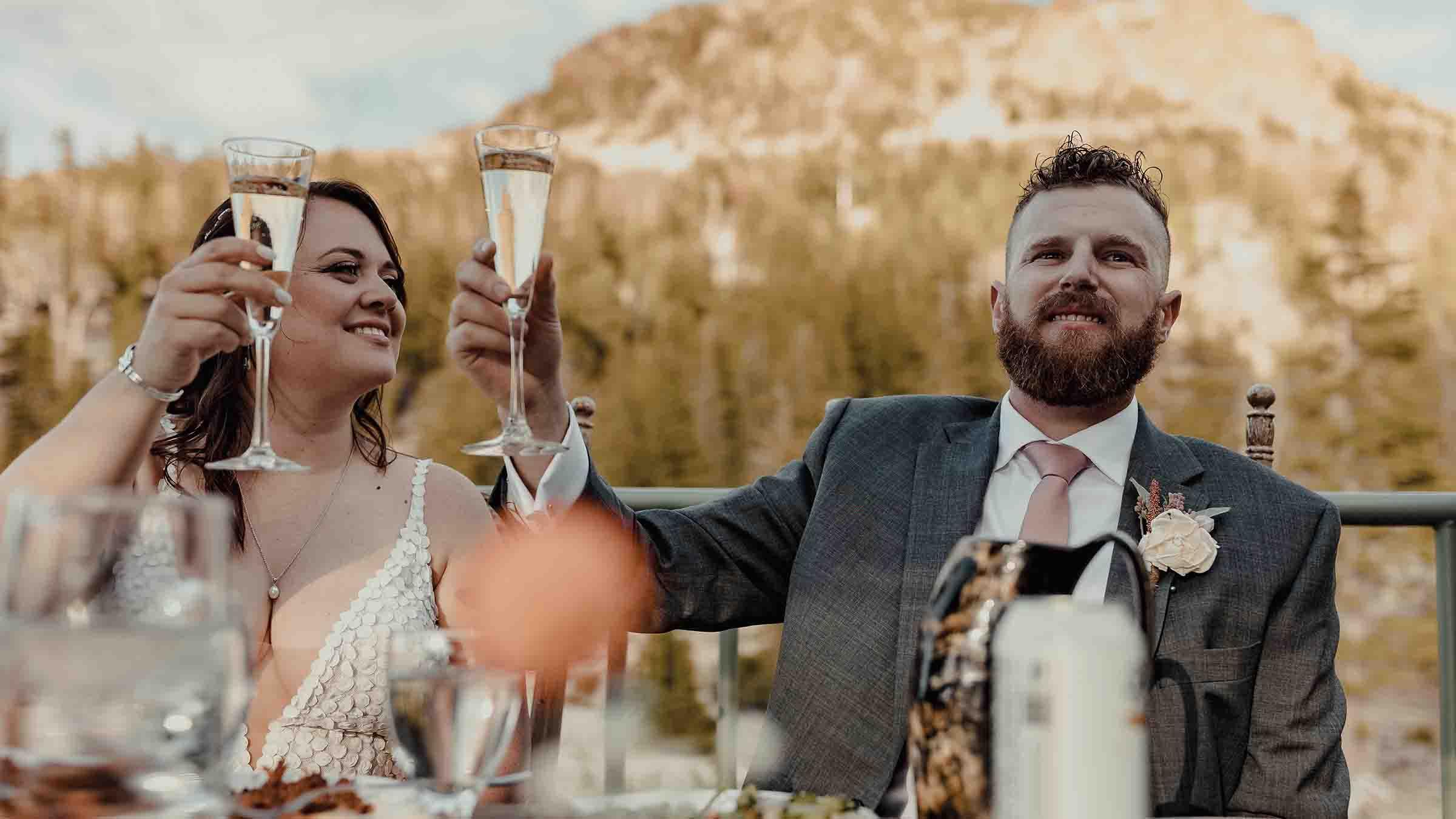 Wedding toast at the Outpost