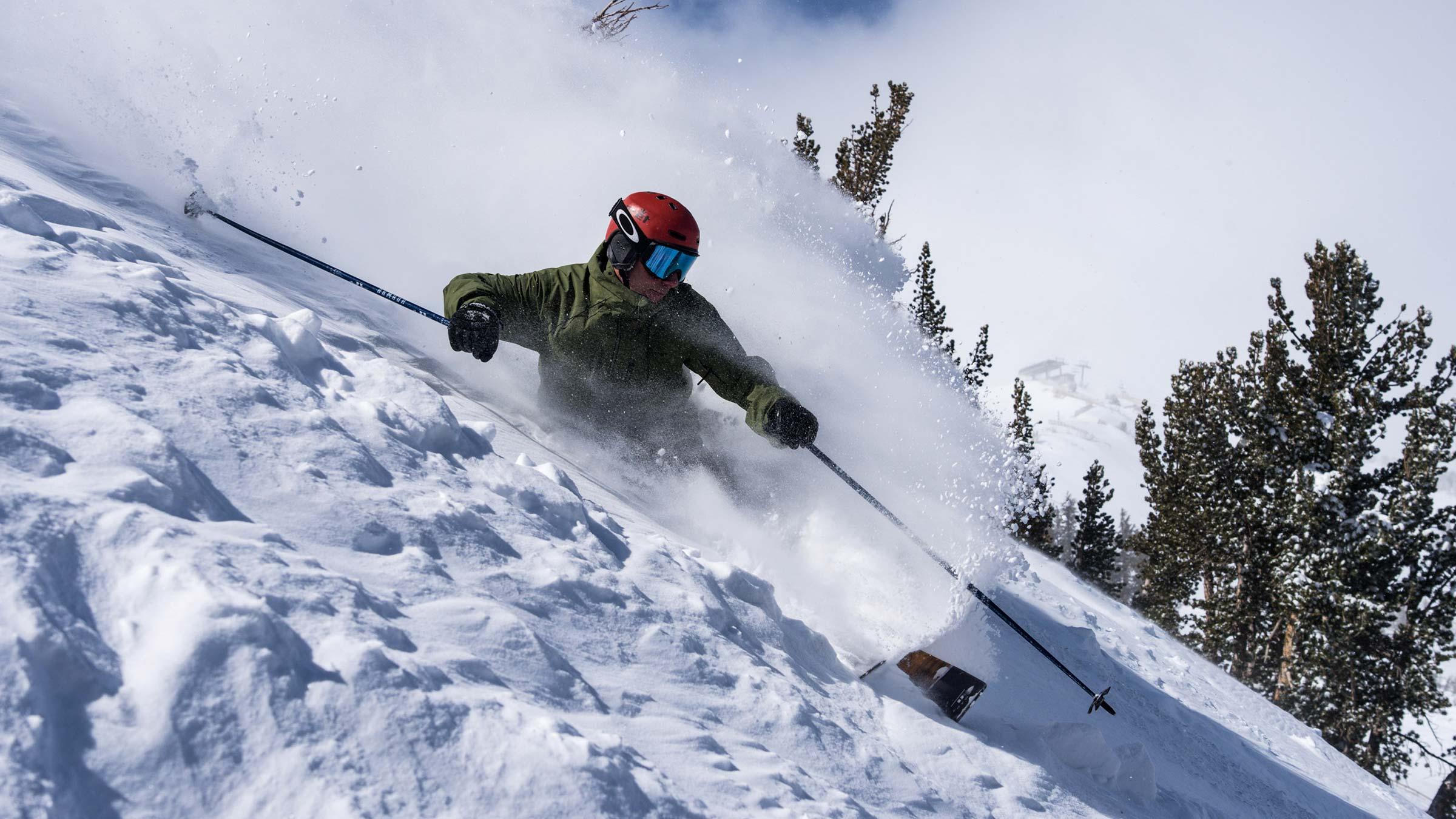 Skier in powder